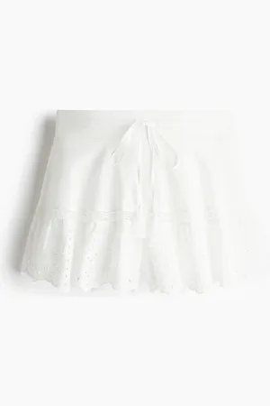 H&M Short en broderie anglaise avec cordon de serrage
