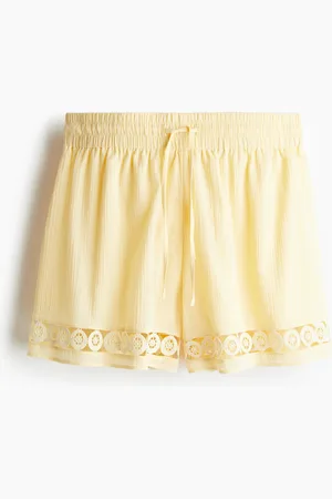 H&M Short taille haute avec dentelle