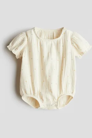 H&M Barboteuse en mousseline de coton