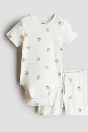 H&M Ensemble 2 pièces en coton côtelé