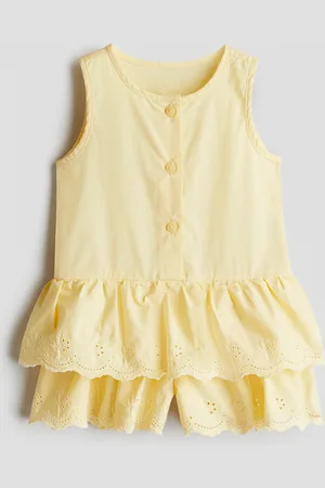 H&M Barboteuse volantée en coton