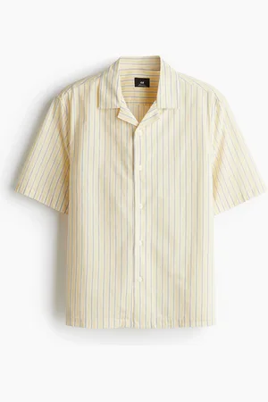 H&M Chemise Regular Fit en coton avec col cubain