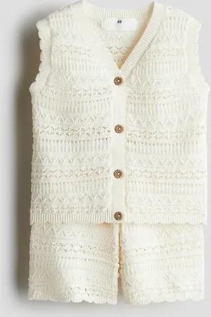 H&M Ensemble 2 pièces en maille fantaisie de coton