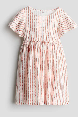 H&M Robe à manches volantées en coton