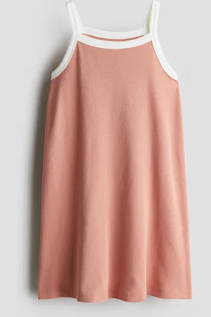 H&M Robe à bretelles fines en coton