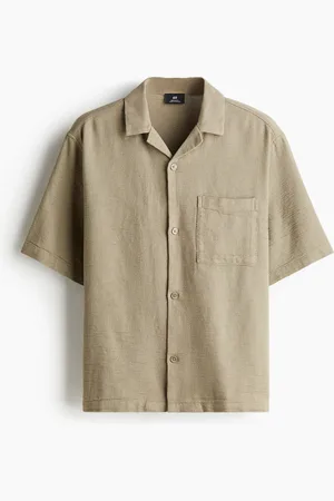 H&M Chemise texturée Regular Fit avec col cubain