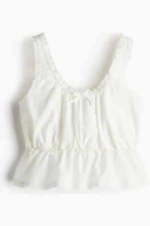 H&M Top péplum froncé