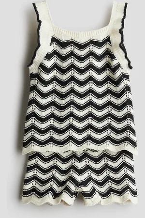 H&M Ensemble 2 pièces en maille pointelle de coton