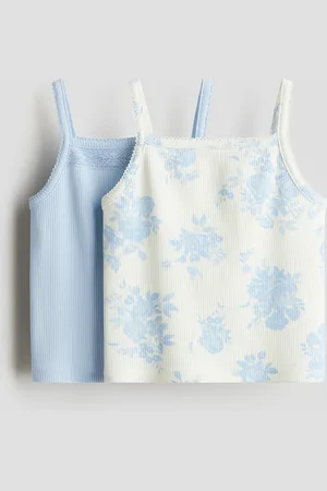 H&M Lot de 2 tops à bretelles fines en coton