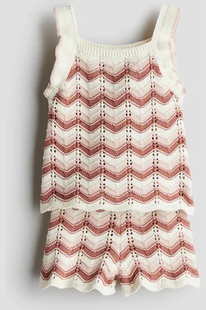 H&M Ensemble 2 pièces en maille pointelle de coton