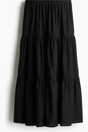 H&M Jupe maxi avec incrustations de dentelle