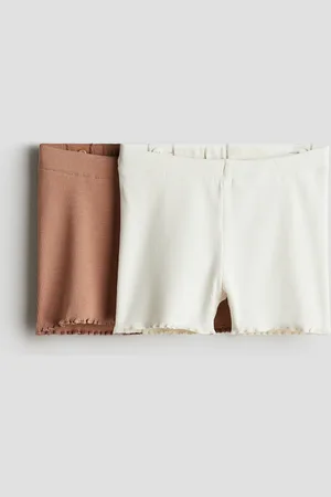 H&M Lot de 2 shorts cycliste en coton côtelé