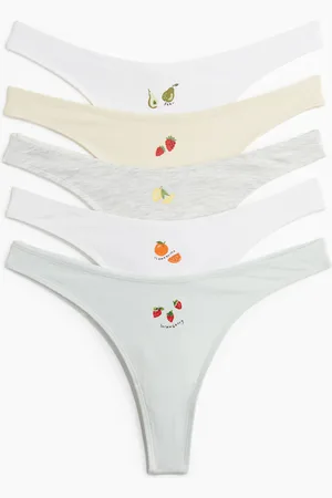H&M Lot de 5 culottes Thong en coton