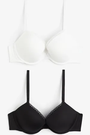 H&M Lot de 2 soutiens-gorge push-up en microfibre