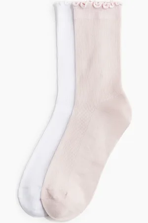 H&M Lot de 2 paires de chaussettes de sport surjetées