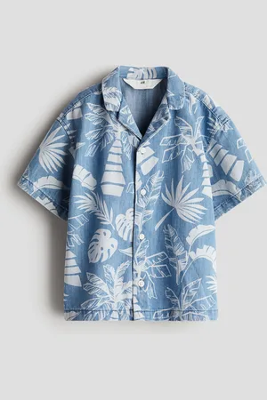 H&M Chemise en denim avec col cubain