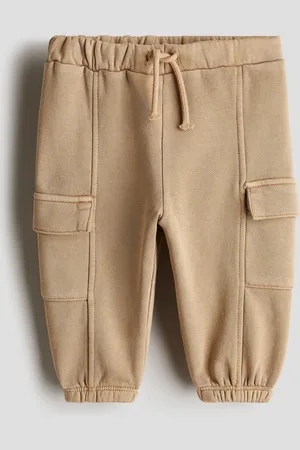 H&M Pantalon jogger cargo délavé