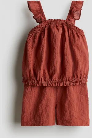 H&M Ensemble 2 pièces en coton froissé