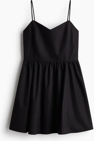 H&M Robe en coton avec jupe évasée