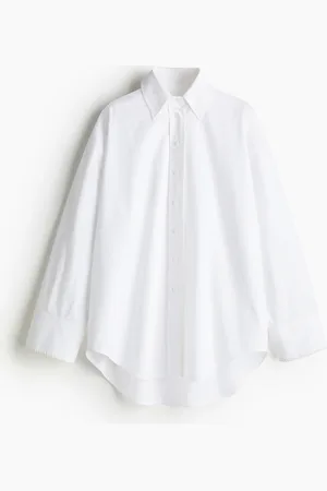 H&M Chemise en coton avec détails de couture