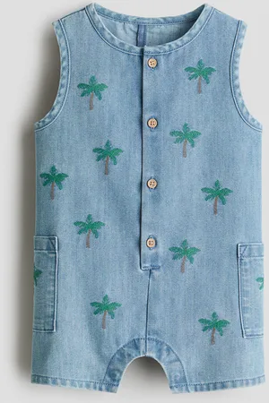 H&M Embroidery-detail romper suit