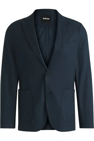 HUGO BOSS Veste de costume Slim pliable en tissu déperlant