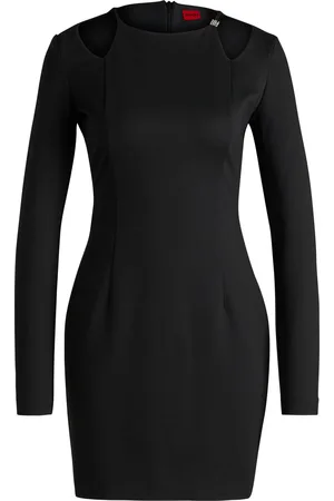 HUGO BOSS Robe courte près du corps à découpes