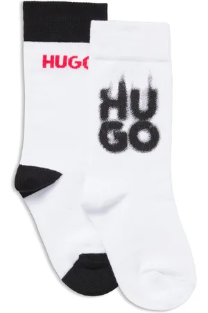 HUGO BOSS Lot de deux paires de chaussettes avec détails logotés pour enfant