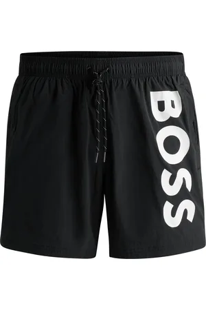 HUGO BOSS Short de bain à logo contrastant en tissu à séchage rapide