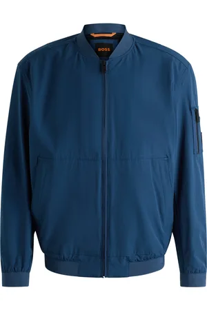 HUGO BOSS Veste en tissu froissé extensible