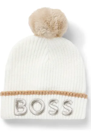 HUGO BOSS Bonnet pour enfant, avec logo métallique