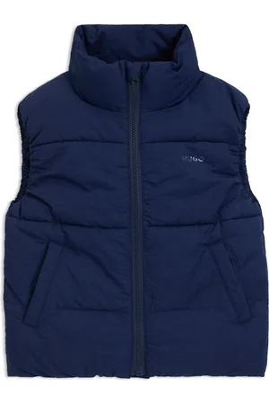 HUGO BOSS Doudoune sans manches matelassée avec logo imprimé pour enfant