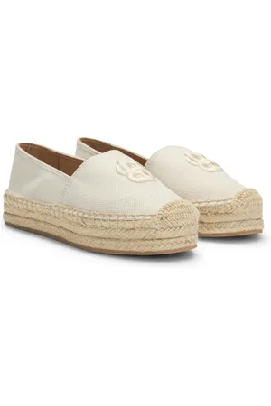 HUGO BOSS Espadrilles à monogramme Double B brodé
