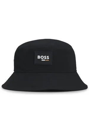 HUGO BOSS Bob en coton avec badge logoté en gomme pour enfant