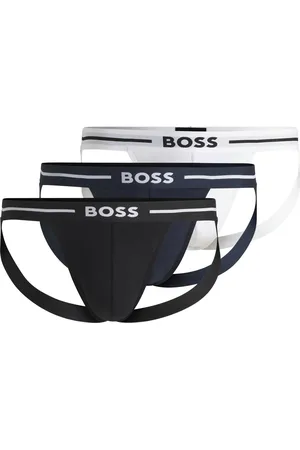 HUGO BOSS Lot de trois jockstraps en coton stretch