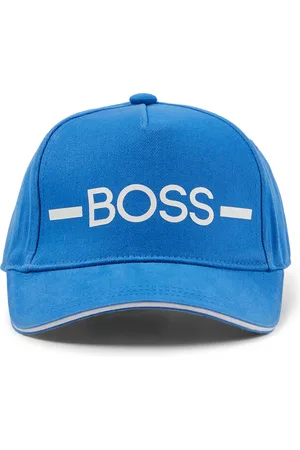 HUGO BOSS Casquette en twill de coton pour enfant, avec rayure et logo