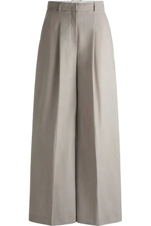 HUGO BOSS Pantalon Regular en tissu italien à teneur en soie