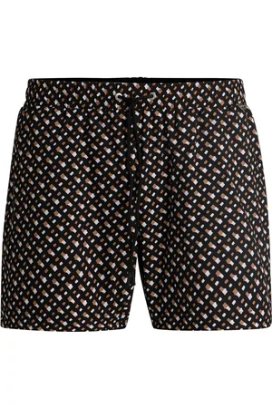 HUGO BOSS Short de bain entièrement doublé en tissu à séchage rapide à imprimé monogramme