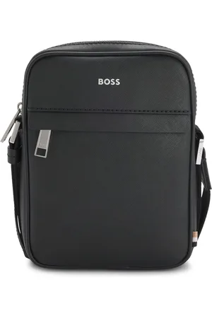 HUGO BOSS Sac reporter à rayures emblématiques et détail logoté