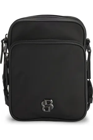HUGO BOSS Sac reporter en twill à monogramme double B