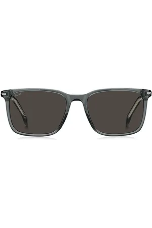 HUGO BOSS Lunettes de soleil en acétate avec finitions argentées