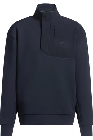 HUGO BOSS Sweat très stretch avec rabat-tempête