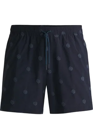 HUGO BOSS Short de bain en tissu à séchage rapide avec monogrammes Double B