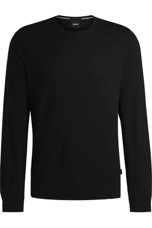 HUGO BOSS Pull Slim en laine mérinos à col rond