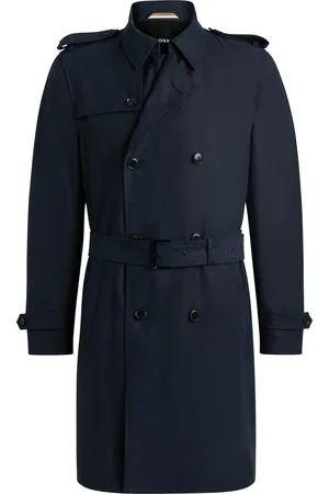 HUGO BOSS Trench Slim à fermeture croisée