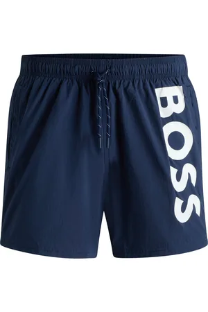 HUGO BOSS Short de bain à logo contrastant en tissu à séchage rapide