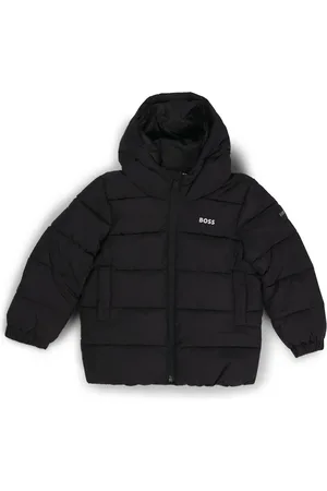 HUGO BOSS Veste matelassée à capuche et logos pour enfant