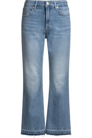 HUGO BOSS Jean court évasé en denim stretch bleu