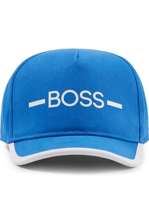 HUGO BOSS Casquette en twill de coton pour enfant, avec rayure et logo