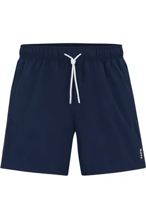 HUGO BOSS Short de bain avec rayures emblématiques et logo